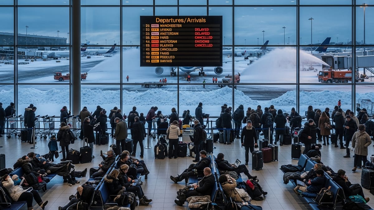 Storm Goretti Fallout: Lingering Flight Disruptions at Manchester, Paris and Amsterdam Hubs