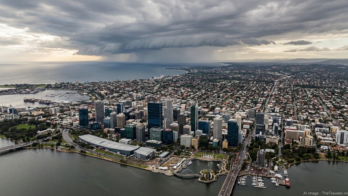 Ex-Cyclone Narelle Tracks South, Putting Perth on Flood Watch