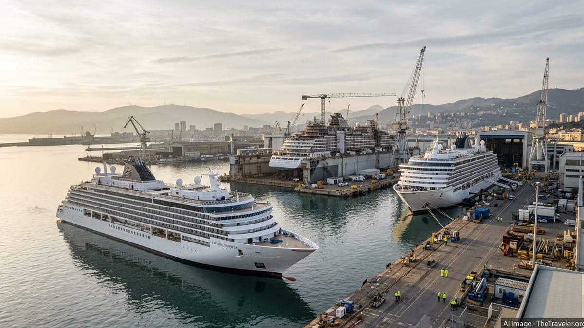 Explora Journeys Marks Triple Maritime Milestone in Genoa