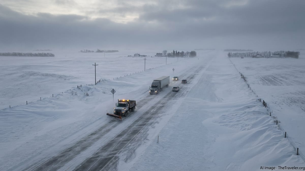 February 2026 Blizzard Freezes Travel Across the North