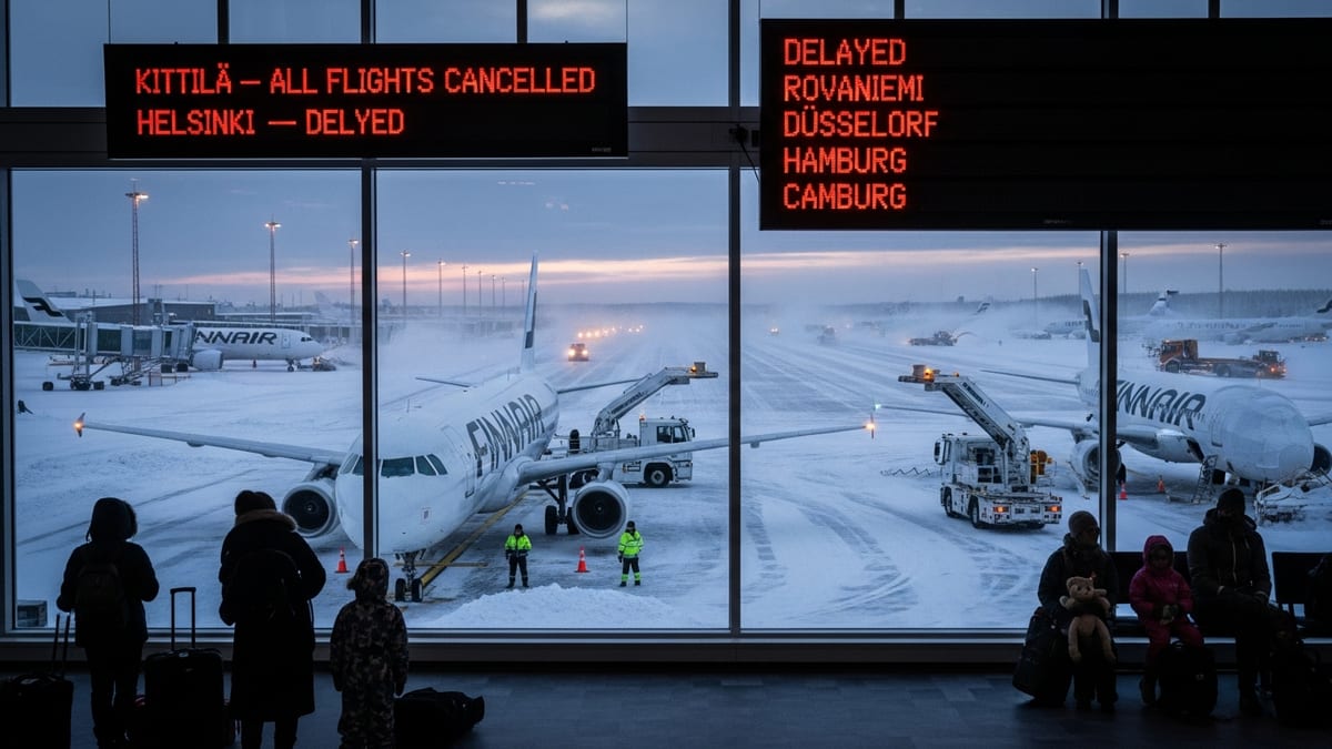 Extreme Cold Paralyzes Finnair, Stranding Lapland Travelers and Disrupting Helsinki–Germany Flights