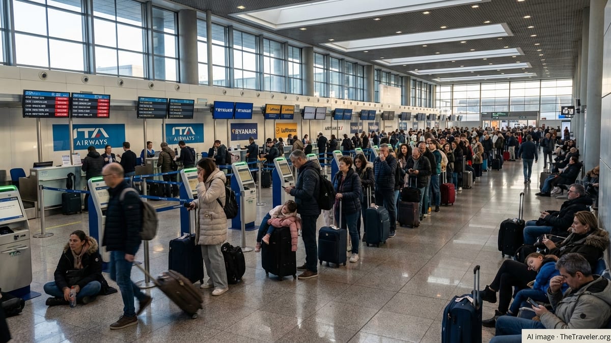 Travel Chaos at Rome Fiumicino as Delays Hit Key Routes