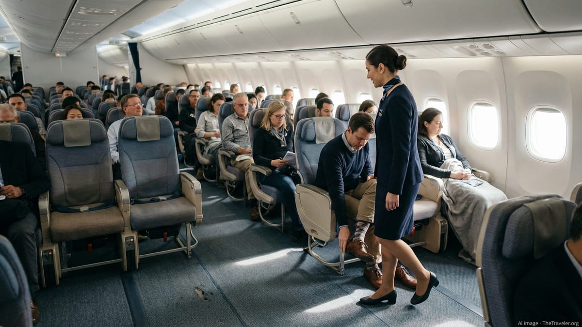 Why Flight Attendants Urge Passengers to Keep Shoes On
