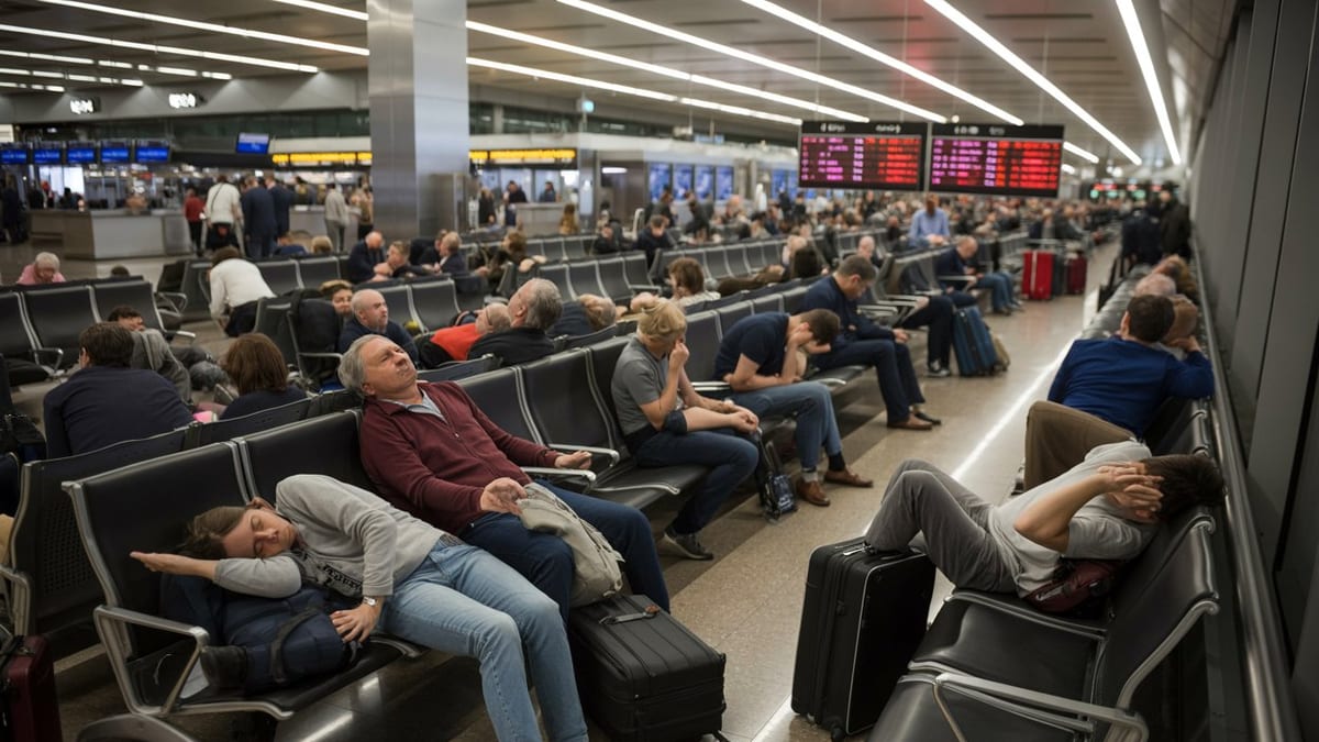 Flight Cancellations Snarl Travel Through Muscat