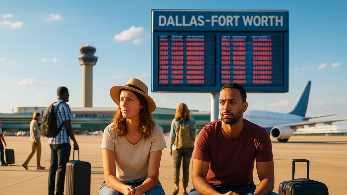Flight chaos strands travelers at DFW and Orlando