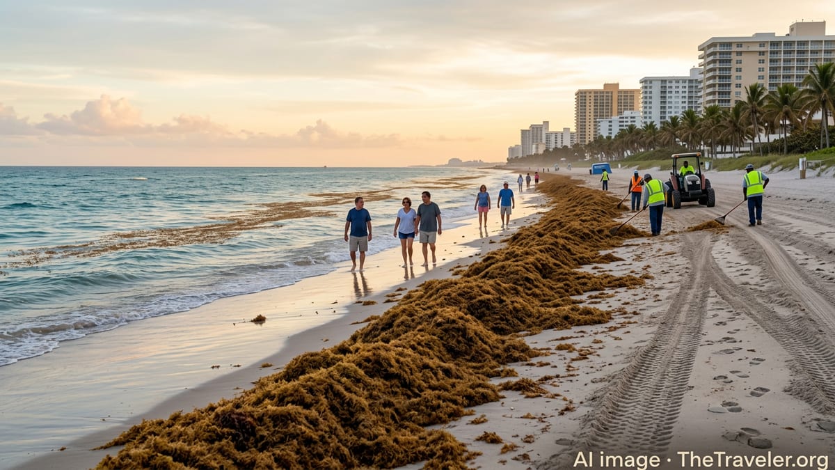 Record Seaweed Surges Slam Florida Beaches in 2026