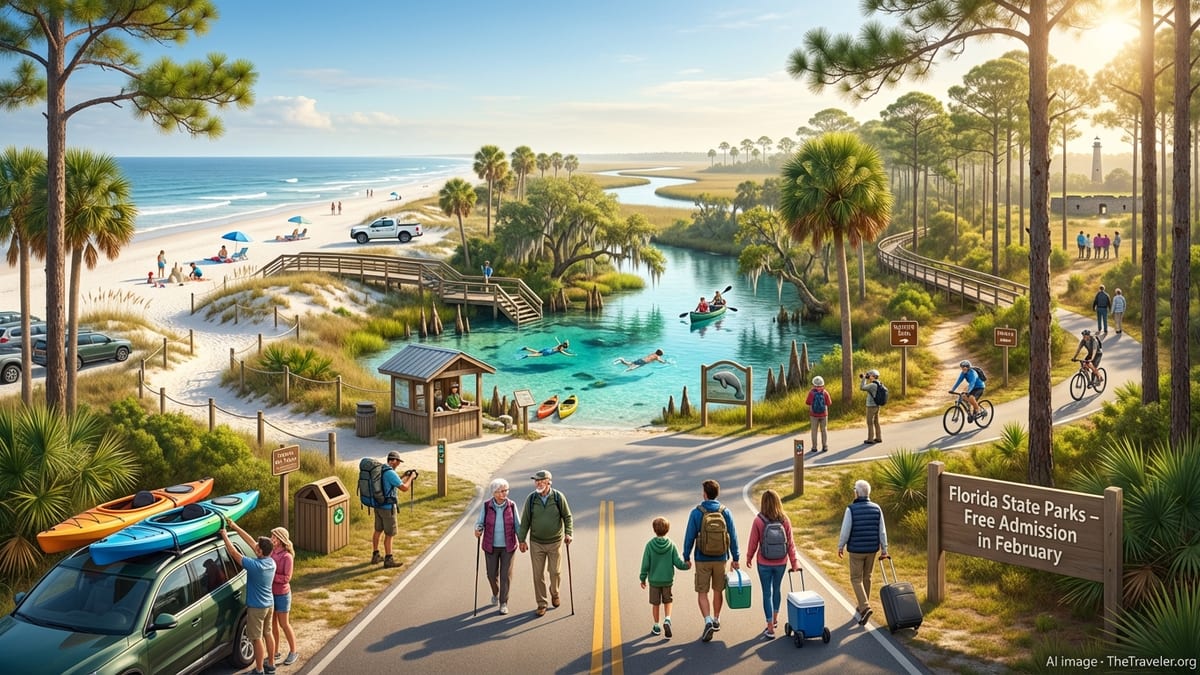 Florida Opens All 175 State Parks Free in February to Boost Winter Travel