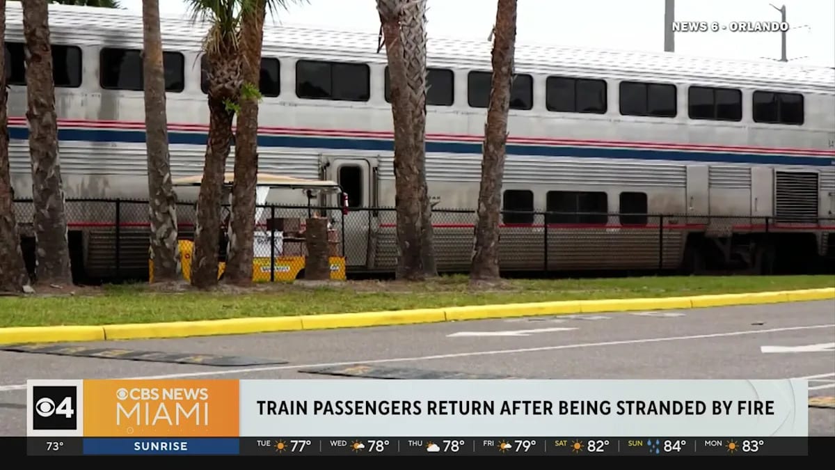Florida wildfires strand Amtrak riders for over 24 hours