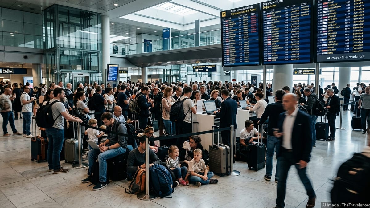 Hundreds Stranded As Airline Disruptions Hit Routes Via France