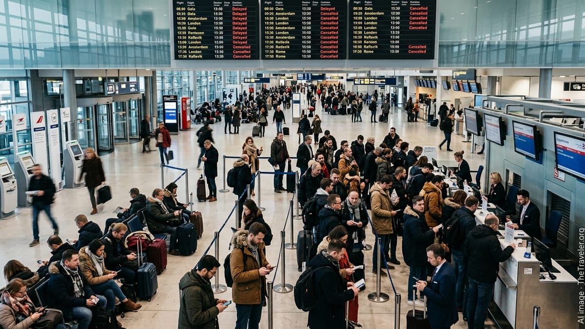 Mass Delays Strand Passengers As Europe Flights Snarl