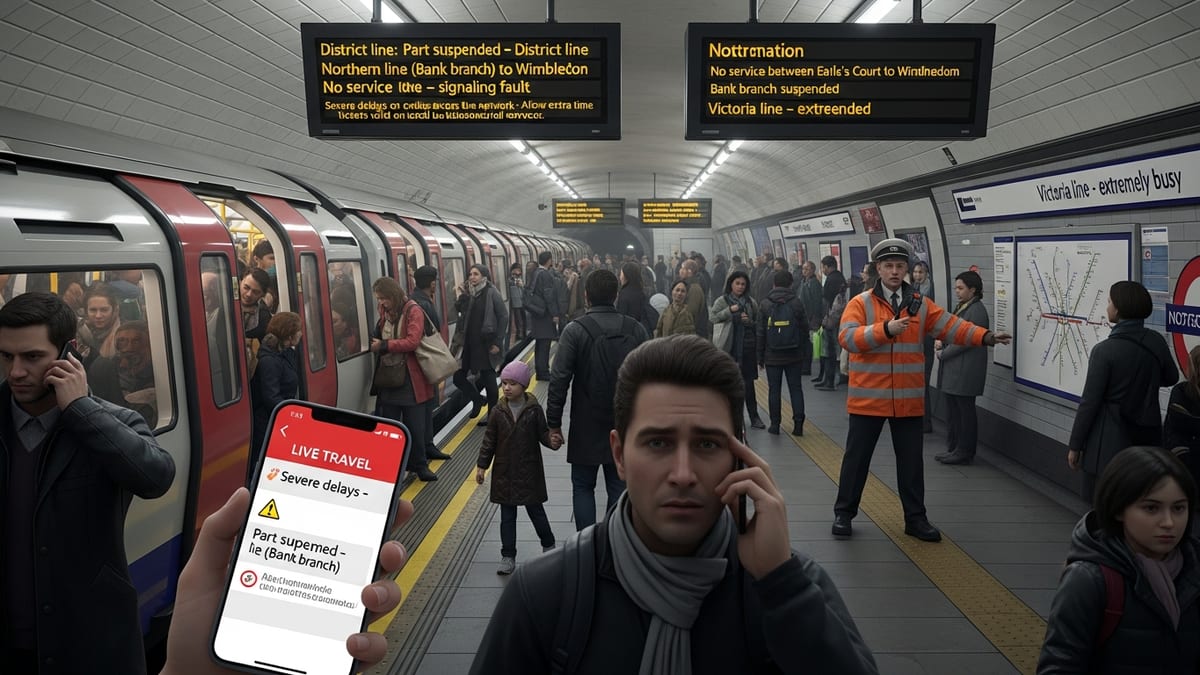Engineering Faults Paralyse London Underground, District and Northern Lines Snarl Morning Commute