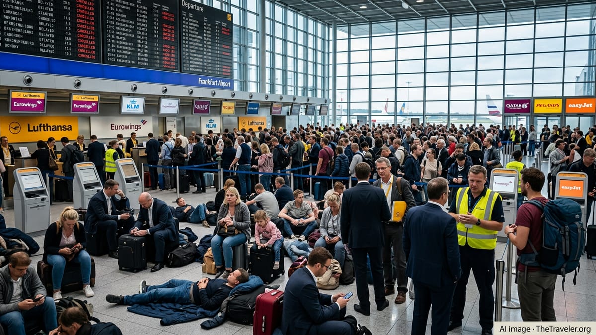 Mass Flight Chaos Strands Thousands Across German Airports