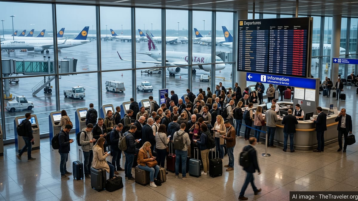 Severe Flight Chaos Grips Germany as Airlines Scrap Hundreds