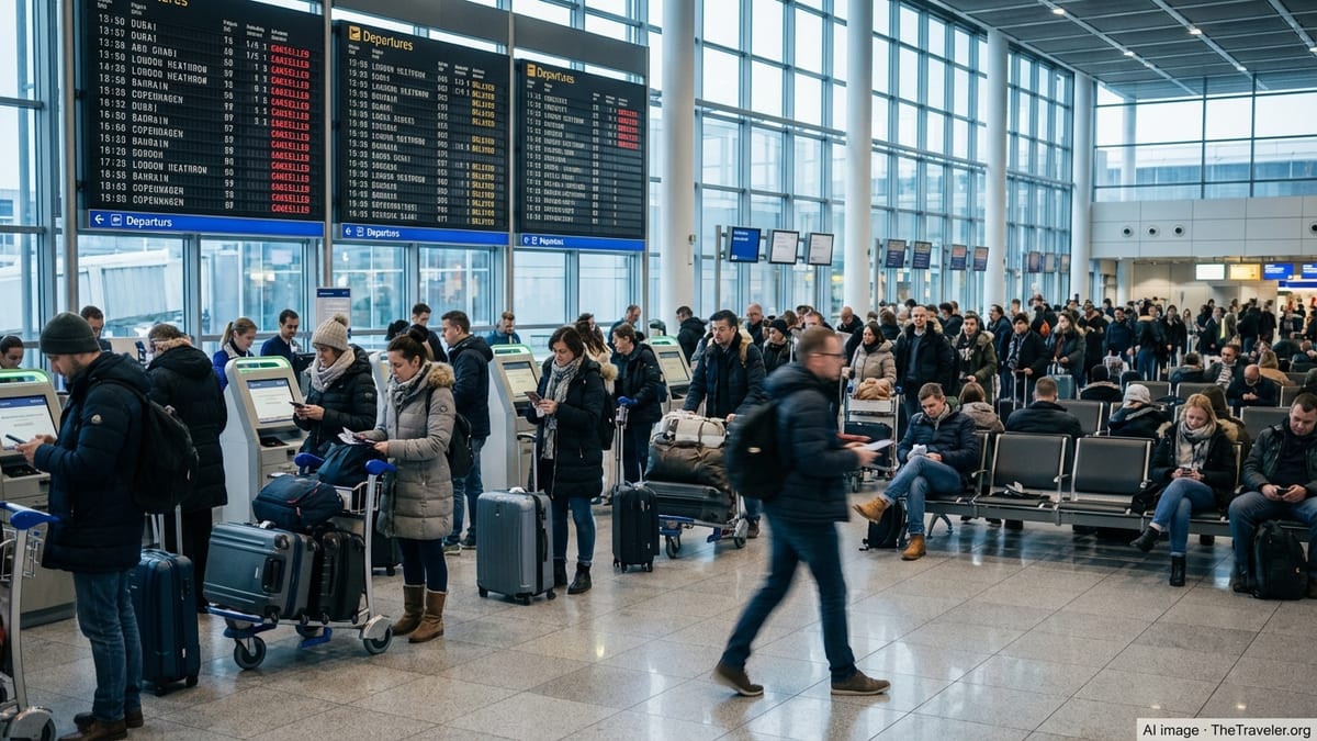 Germany Flight Disruptions Hit Routes to Gulf and Europe