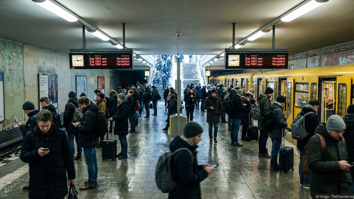 Strikes and Snow Chaos Cripple Urban Transport Across Germany