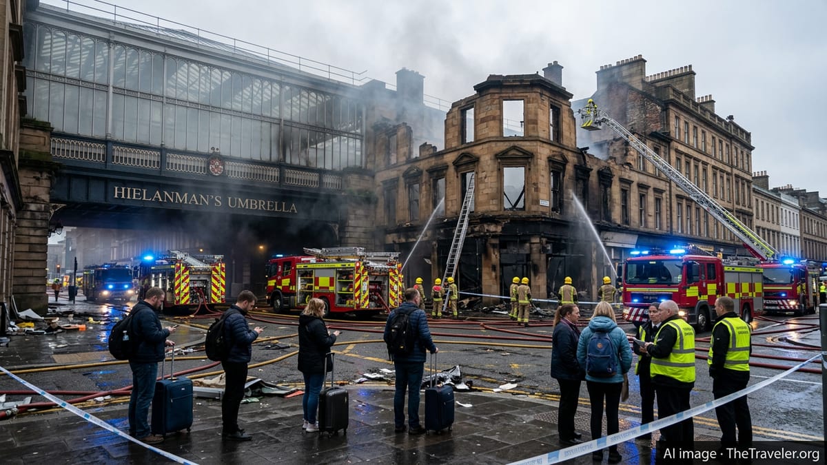 Glasgow Central Fire Sparks Travel Chaos Across the UK