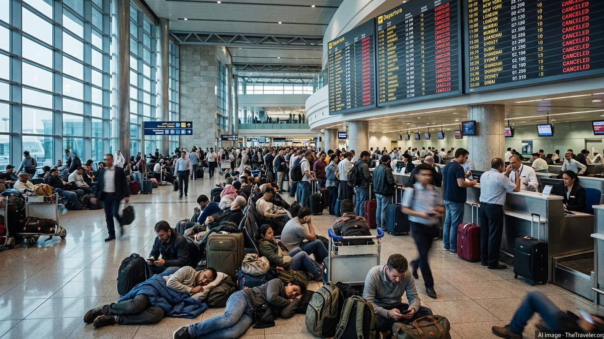 Global Travel Chaos as Middle East Airspace Locks Down