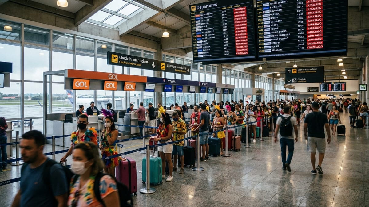 Delays and Cancellations Snarl GOL and LATAM Flights in São Paulo