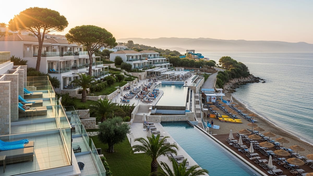 Golden hour at MarBella Corfu resort