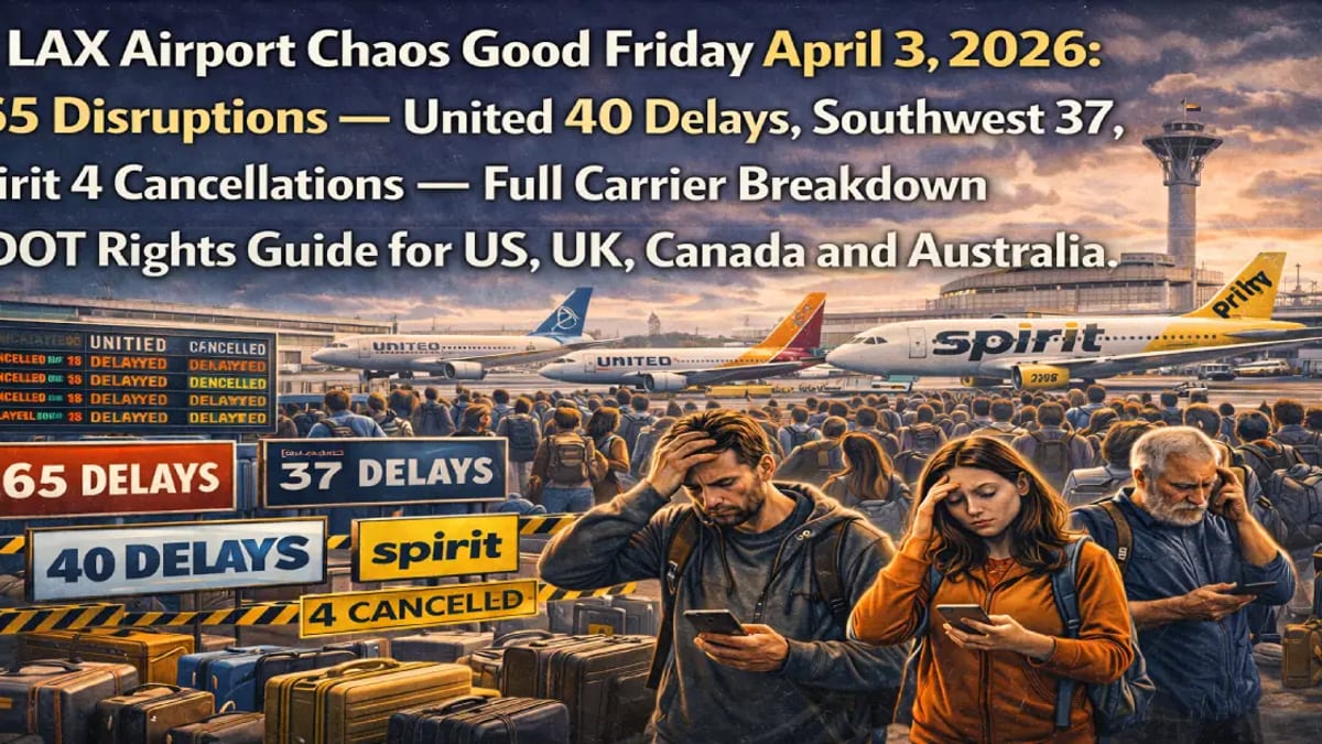 Good Friday Turmoil: 265 LAX Flights Hit by Disruptions