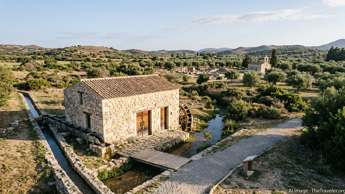 Greece Restores Gortyna Watermill in Crete as Open Museum