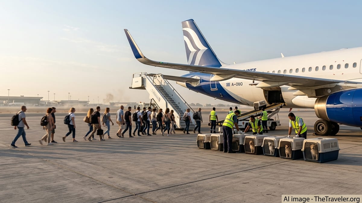 Greece Airlifts Citizens and Pets Home From UAE Conflict