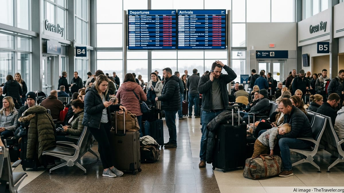 Flight Cancellations Snarl Travel at Green Bay Airport