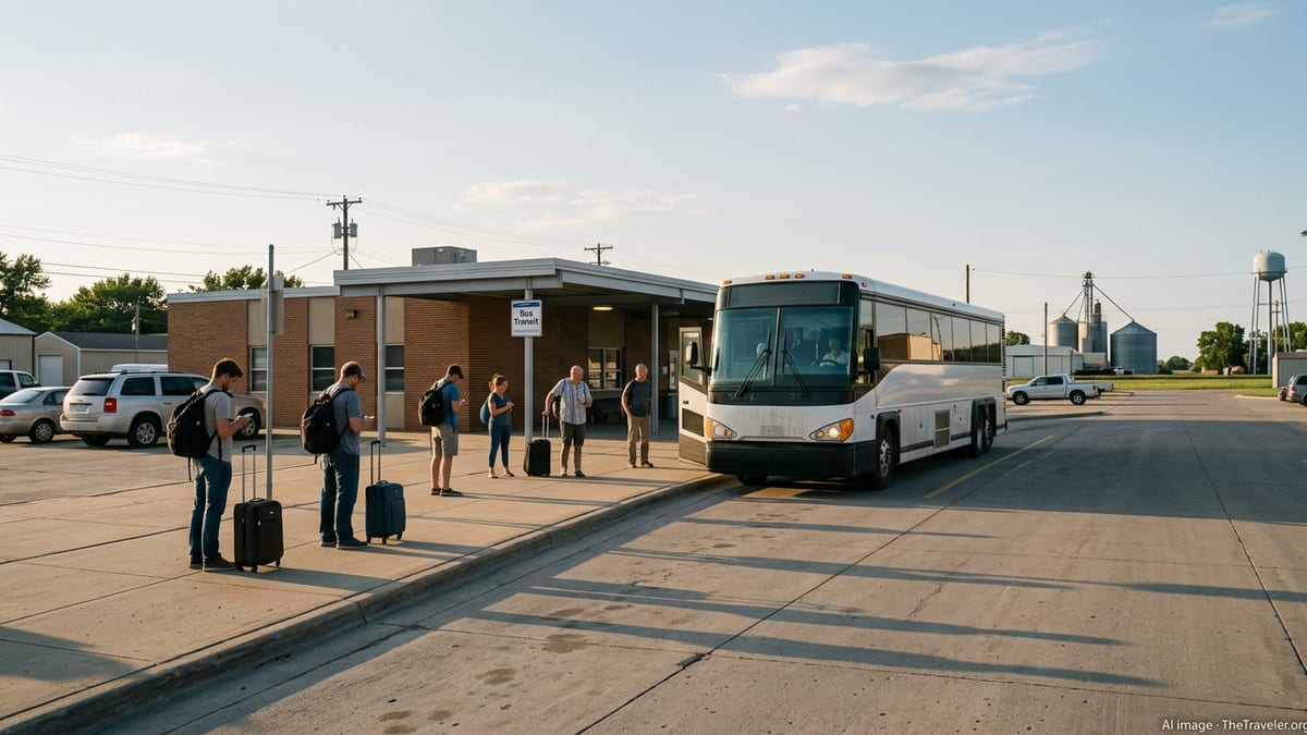 Ground Transportation in Iowa: Intercity Buses, Shuttles, and Car-Free Travel