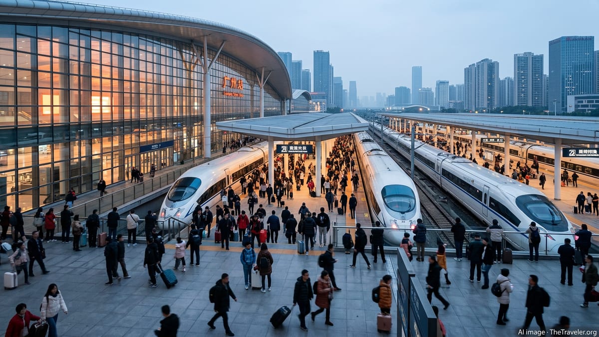 Guangzhou Rail Handles Record Traffic in Spring Festival Rush