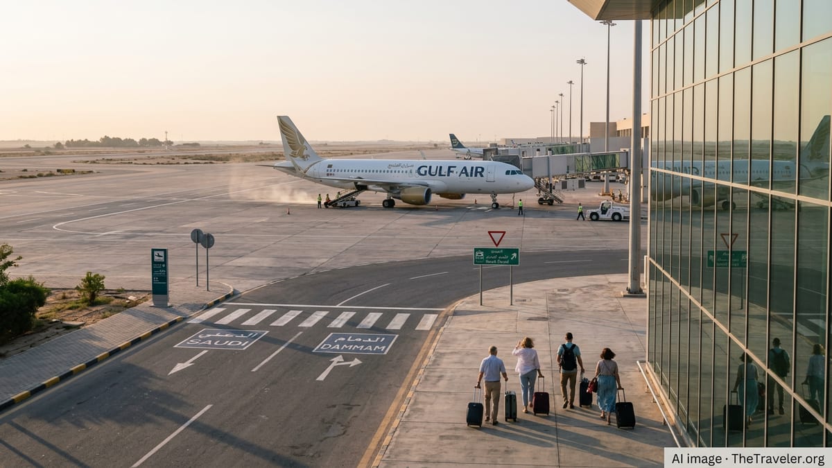 Gulf Air Reroutes Flights via Dammam After Bahrain Airspace Closure
