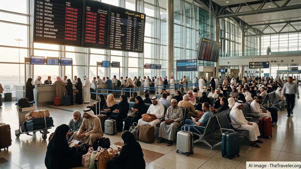 Gulf Air Chaos Strands Hundreds Across Key Gulf Hubs