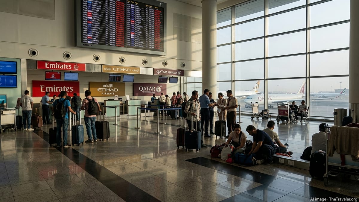 Gulf Airlines Overhaul Loyalty as Iran War Chokes Air Travel