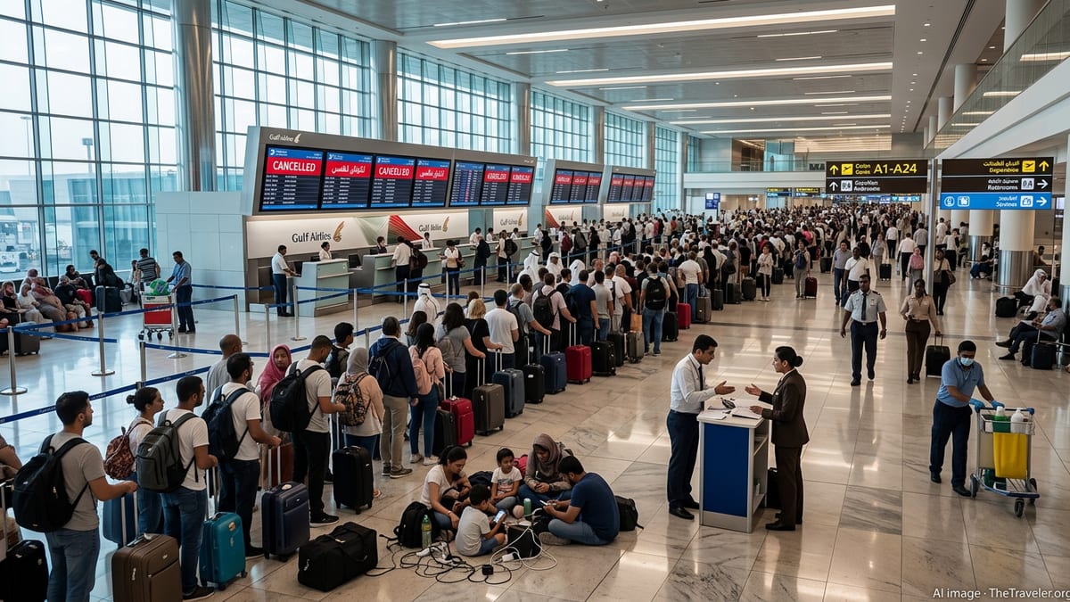 Gulf Airspace Chaos Disrupts Global Travel Networks