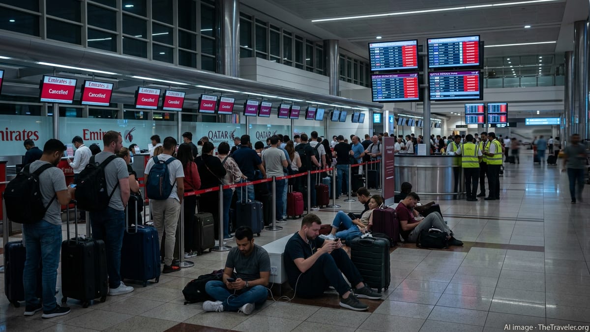 Gulf Airspace Shutdown Triggers Global Travel Turmoil