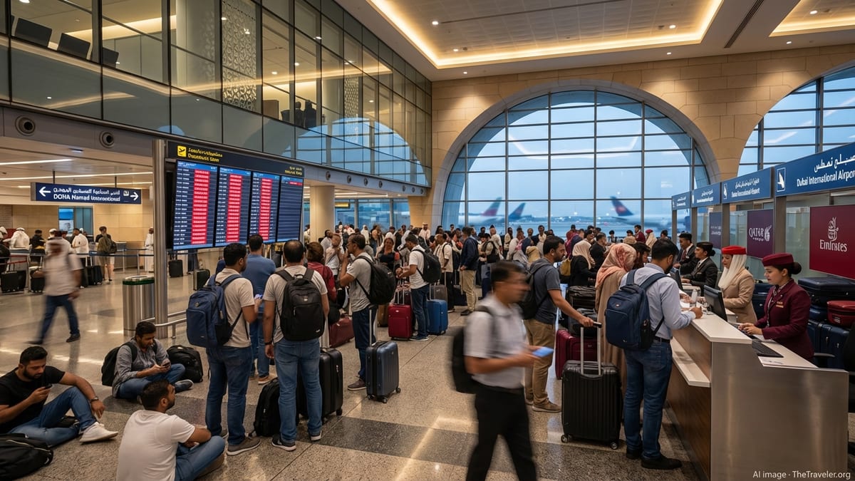Gulf Airspace Shutdown Triggers Massive Flight Chaos