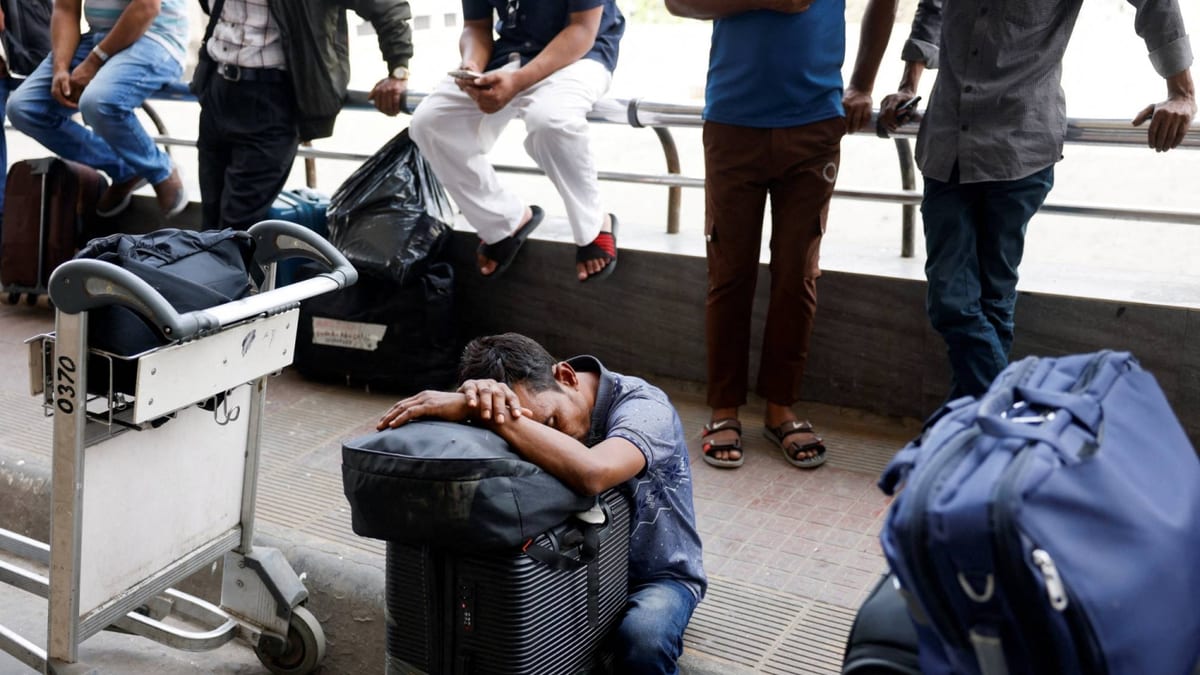 Gulf airspace shutdown strands Asia–Europe travelers