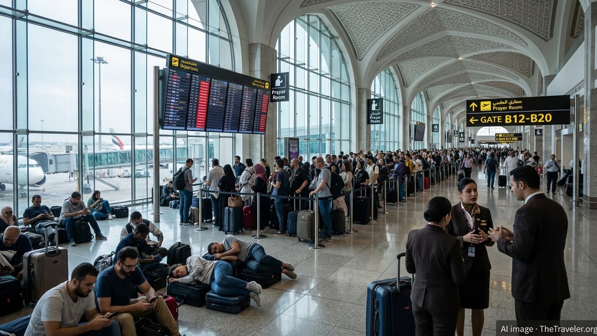 Mass Gulf Airspace Shutdown Strands Thousands of Travelers