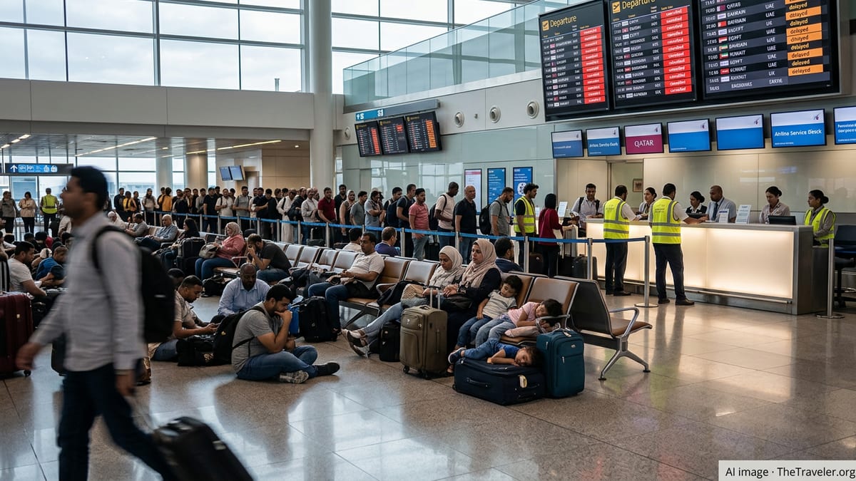Gulf Aviation Chaos Leaves Thousands Stranded Across Key Hubs