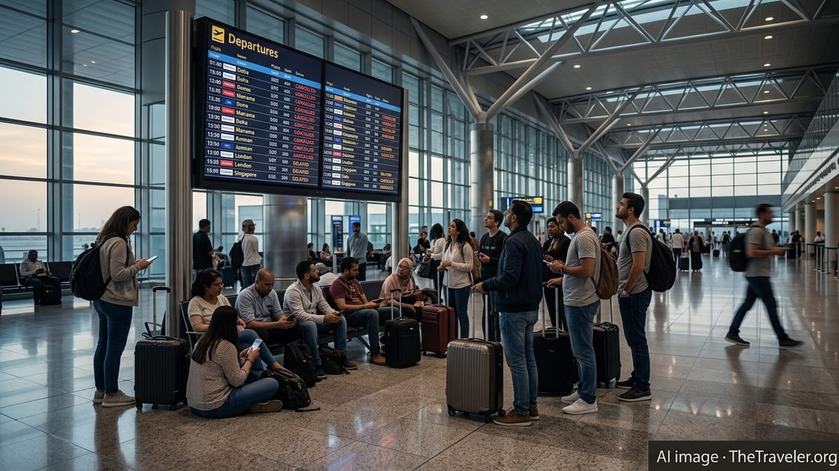 Gulf Carriers Cancel Dozens of Flights Amid Gulf Disruptions