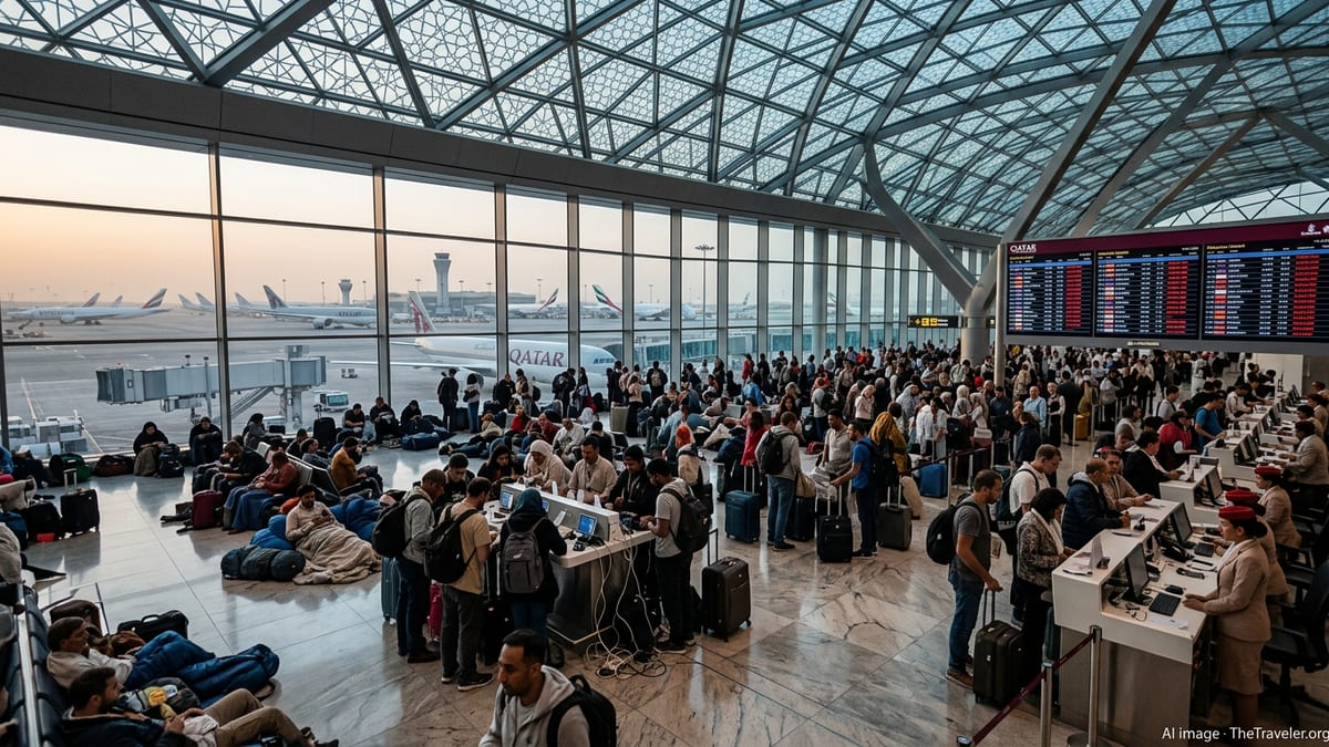 Middle East Hubs Reel as War Closes Skies and Strands Travelers
