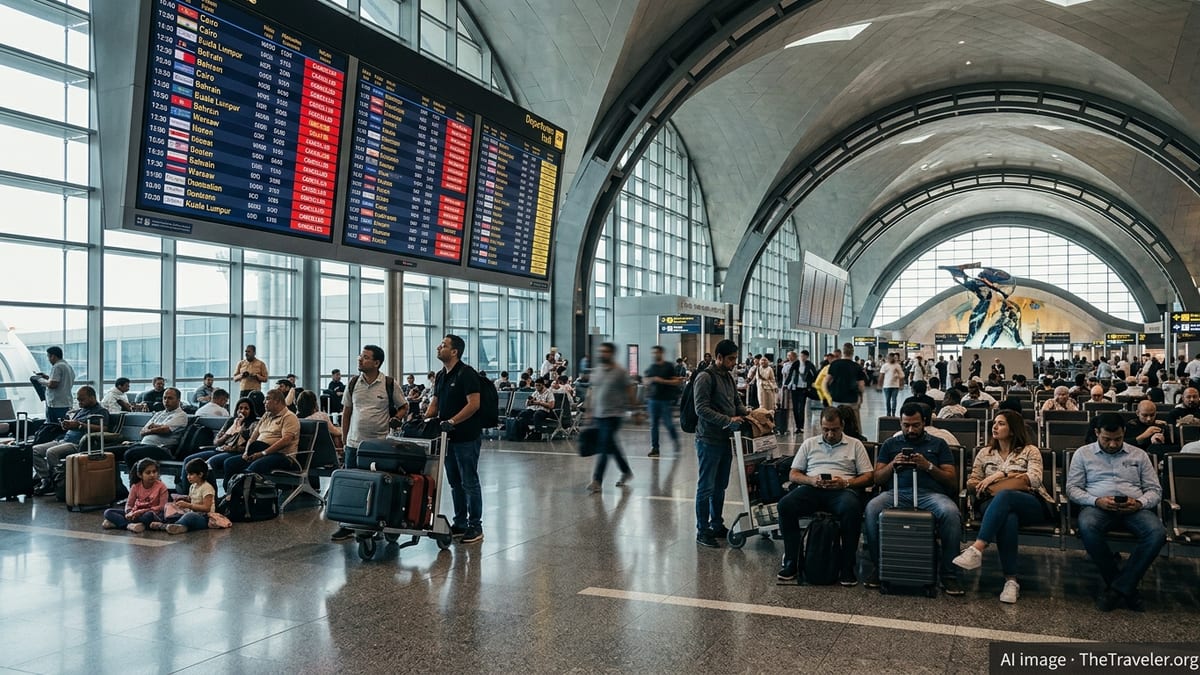 Flight Cancellations Ripple From Doha Amid Gulf Airspace Turmoil