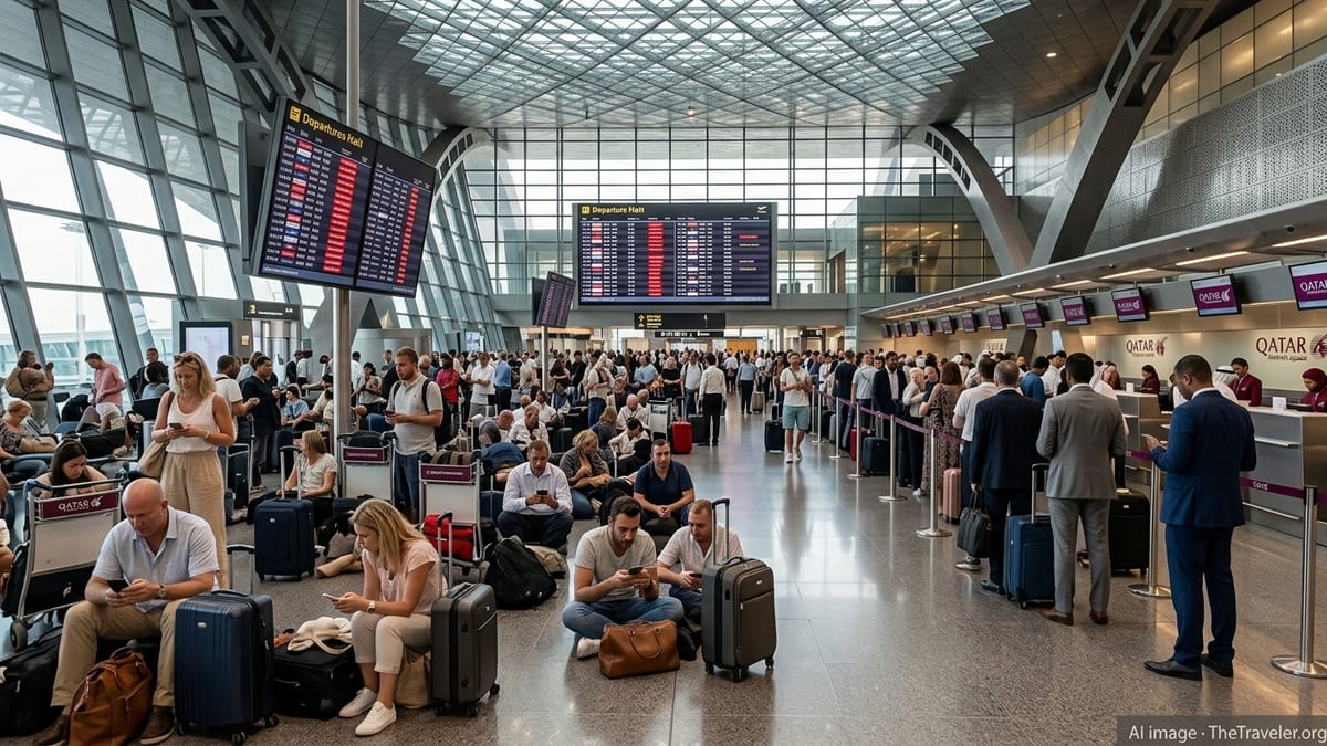 Mass Disruptions at Hamad Airport Strand Hundreds of Passengers