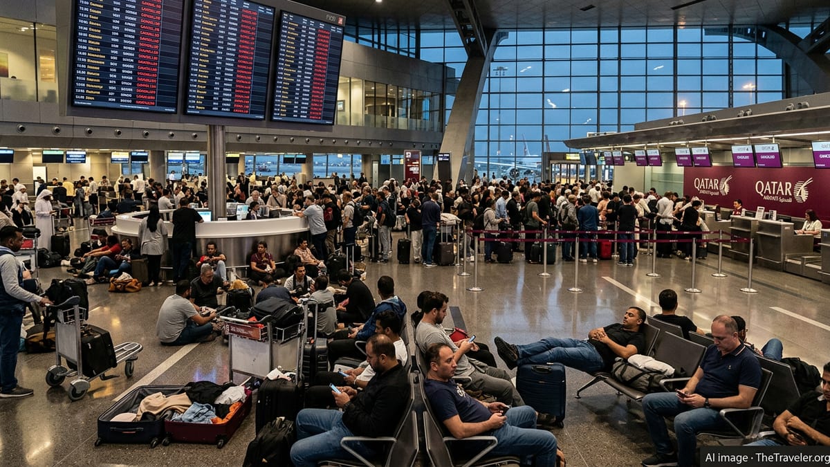 Middle East Airspace Crisis Strands Thousands at Doha Hub