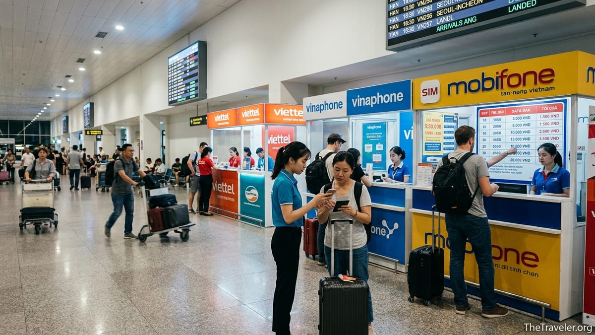 Hanoi Noi Bai Airport SIM Card & eSIM Guide for Arrivals