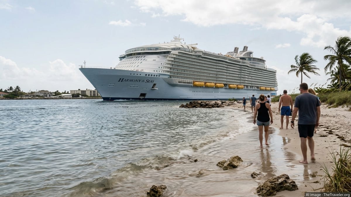 Harmony of the Seas Viral Clip Shows Dramatic ‘Mini Tsunami’ Wake