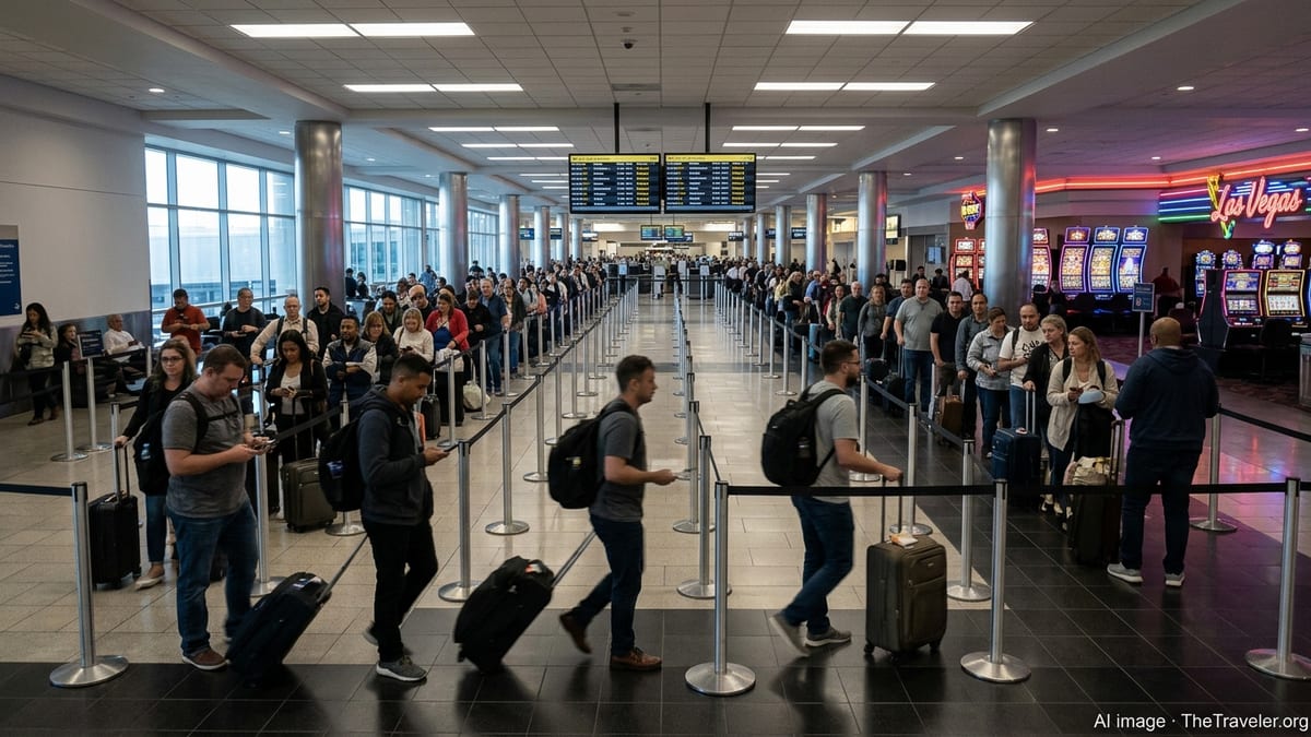 Harry Reid Airport Delays Put Las Vegas Tourism Under Strain