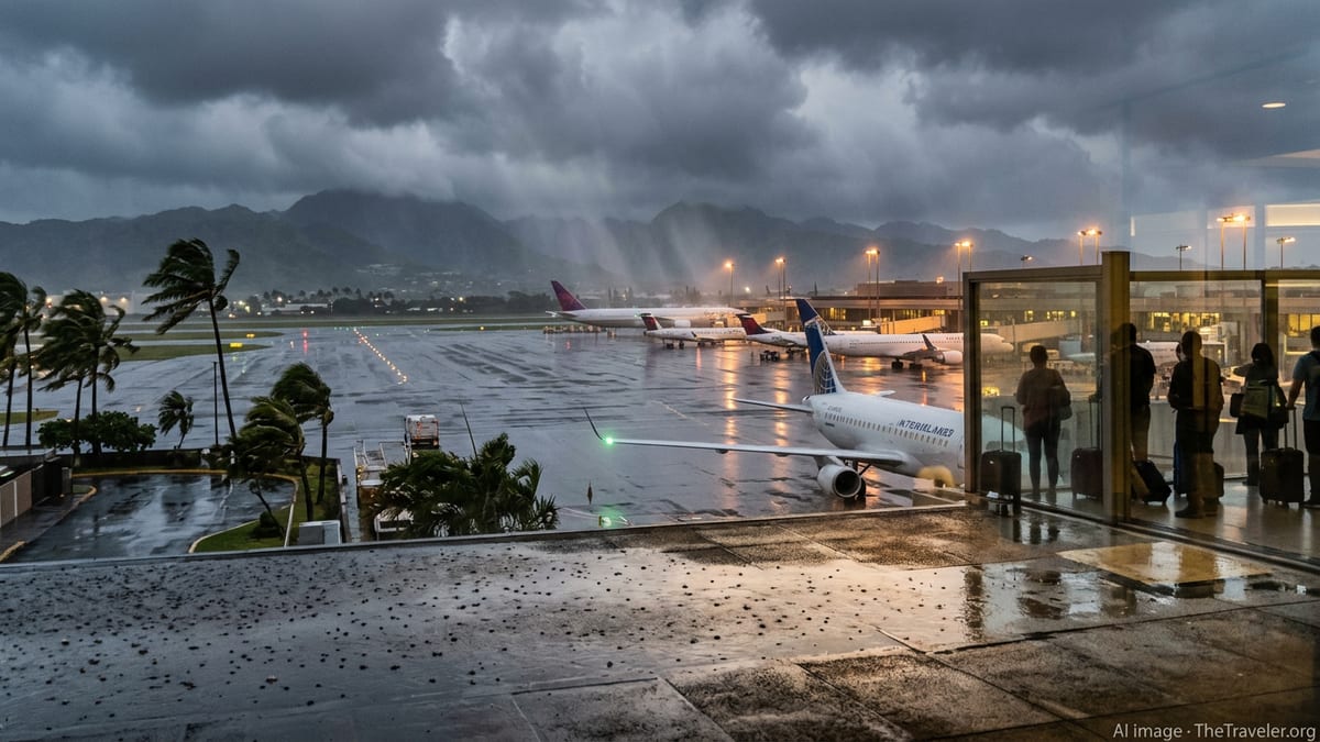 Hawaii Storm Brings Floods, Summit Snow and Flight Disruptions