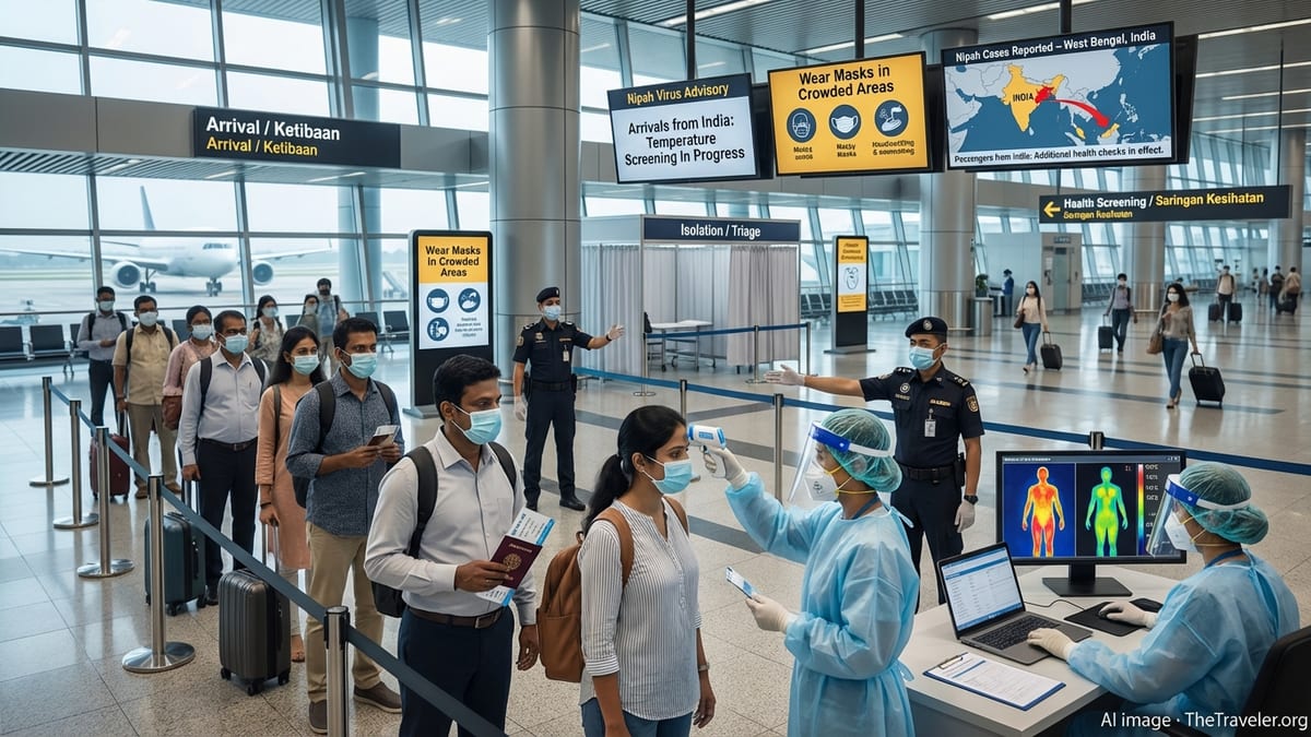 Malaysia Airports Urges Masking, Health Checks After Nipah Outbreak in India