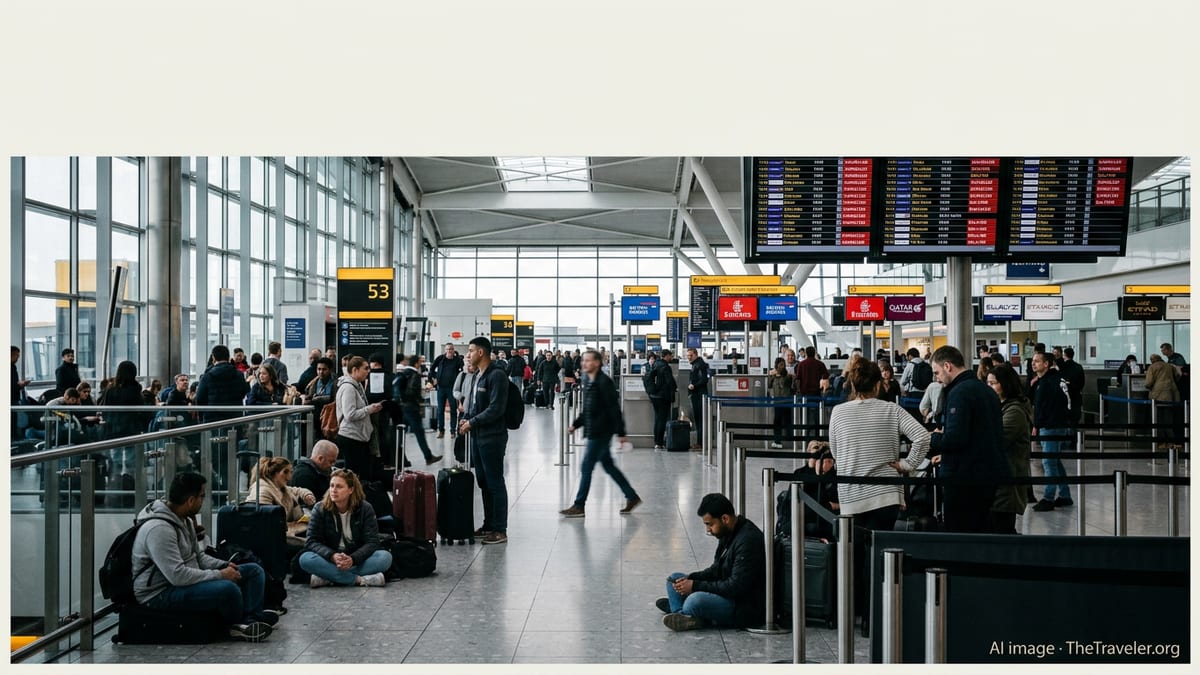Heathrow Chaos as 47 Flights Axed on Key Middle East Routes