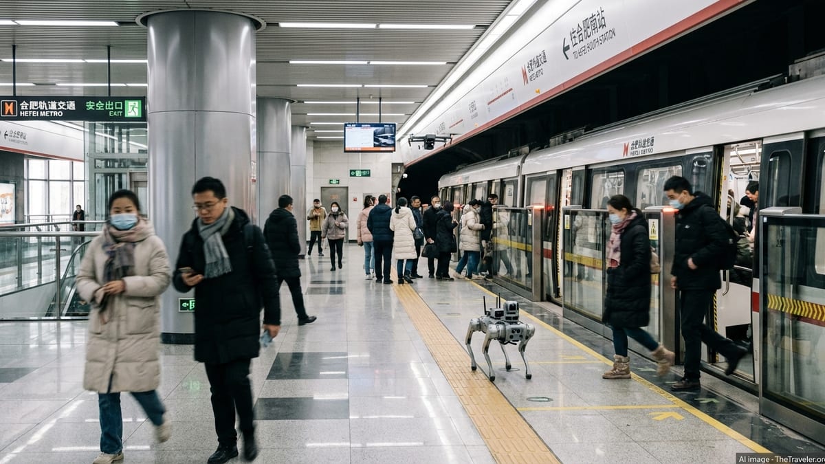 Hefei Metro Unveils Robot Dogs and Drones for Safer Train Travel